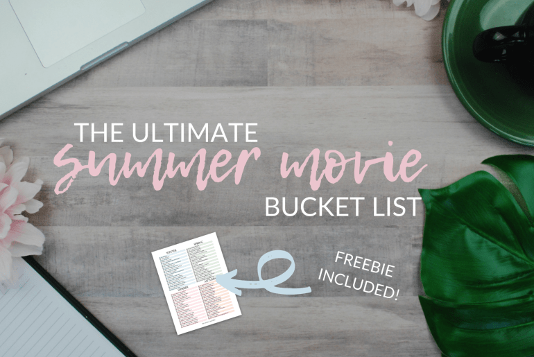 This ultimate summer movies list is filled with films you can't miss this year! Perfect to add to your must watch list and enjoy during your next summer movie night. You can even use this list to start your own summer movie bucket list! Pin now and add these summer movies to watch to your list today! #movielist #moviebucketlist #movies