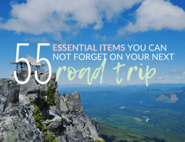 This complete list of road trip essentials will ensure you pack everything you might need on your next travel adventure. Includes everything from healthy snacks, perfect outfit ideas, vehicle accessories, emergency items, entertainment must-haves, comfort needs, and more. Use this post as the ultimate road trip packing checklist to truly be ready for anything. Pin and read now to learn about the best long road trip essentials today. #roadtrip #roadtripessentials