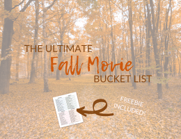 The ultimate list of fall movies to watch this year. Grab a hot beverage, a big bowl of popcorn, and get cozy under your favorite blanket to watch this ultimate fall movies list. You can even use this to build an amazing movie challenge list and create the ultimate fall cozy vibes! Pin now and add these autumn movies to watch to your list today! #movielist #moviebucketlist #movies #fallvibes