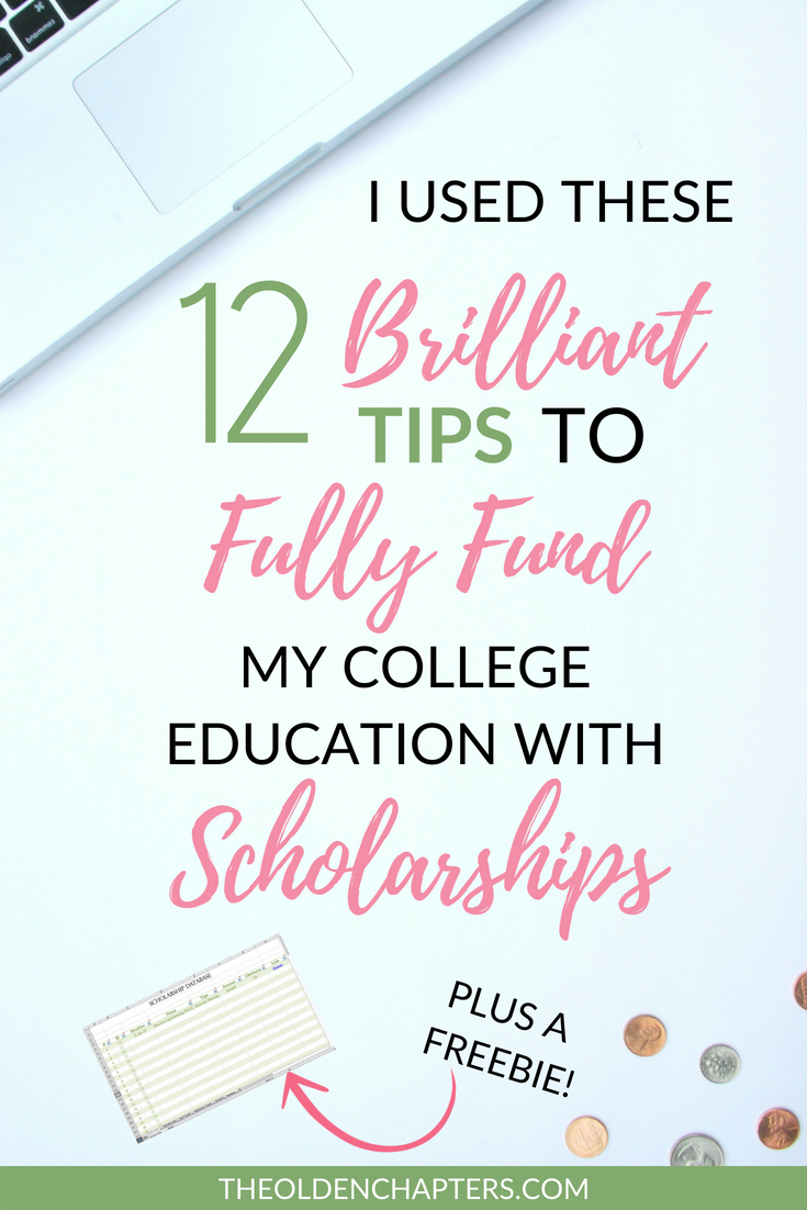 12 Secrets To Winning Scholarships - The Olden Chapters